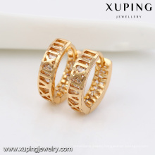 91912 Wholesale Cheap jewelry 18k gold plated simple shape vogue hoop earring for women